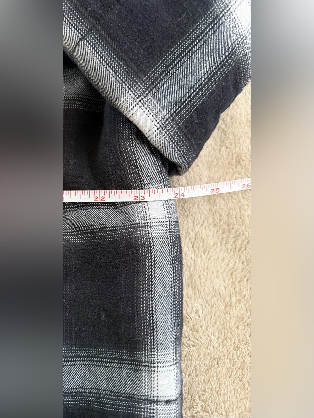Evereve Lucy Plaid Jacket, Cotton Black/White Plaid, Large - Picture 14 of 15